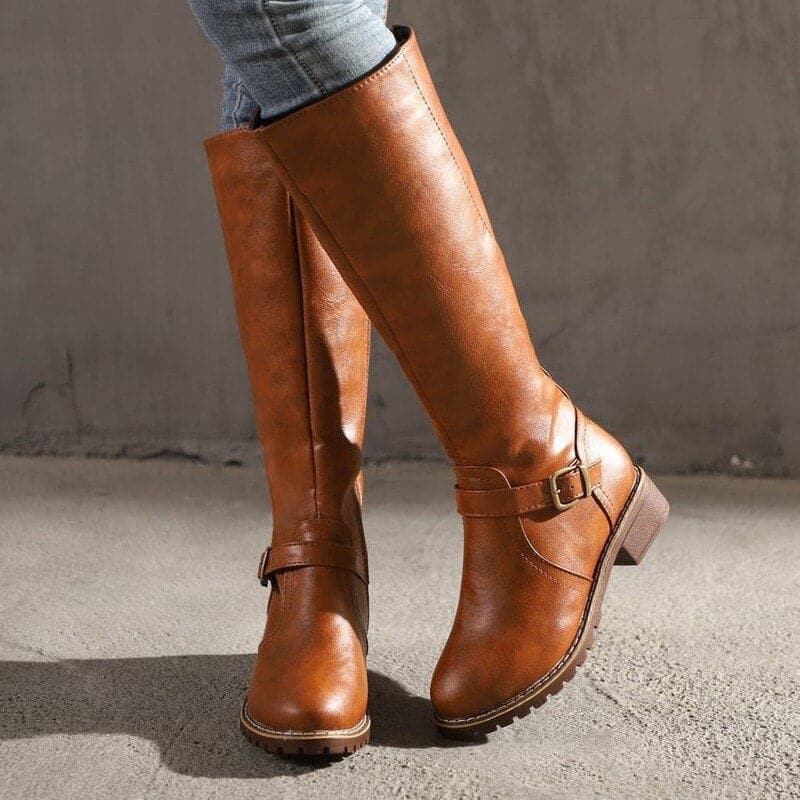 Marly - Bequeme Damenboots mit Zier-Schnalle