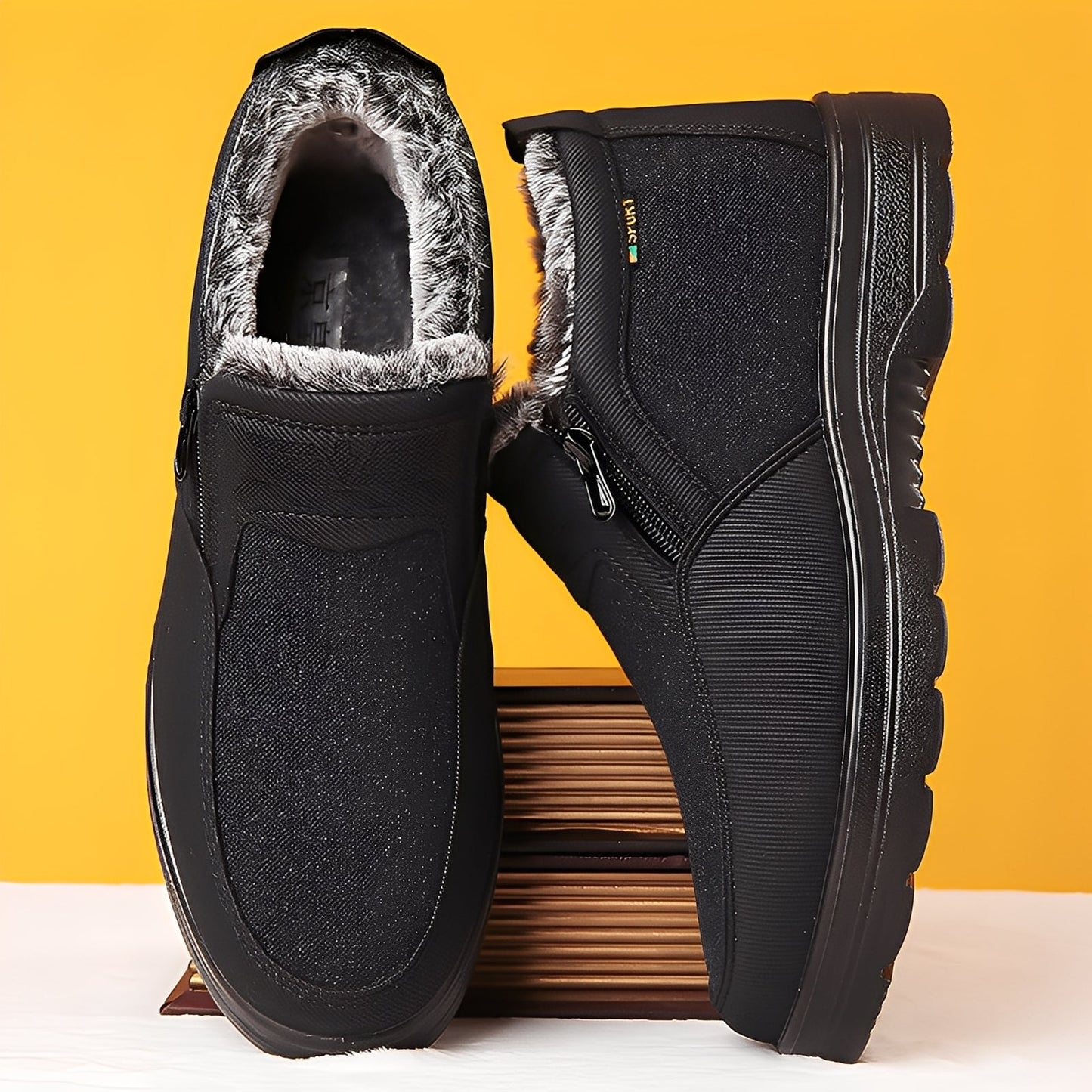 Konnor - Moderne Herren-Winterboots mit Fleece-Futter