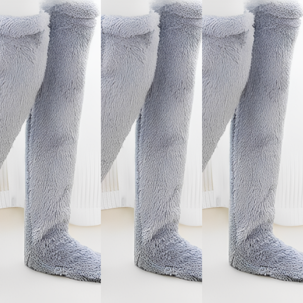 Camellia - Warme, knielange Wintersocken für Damen
