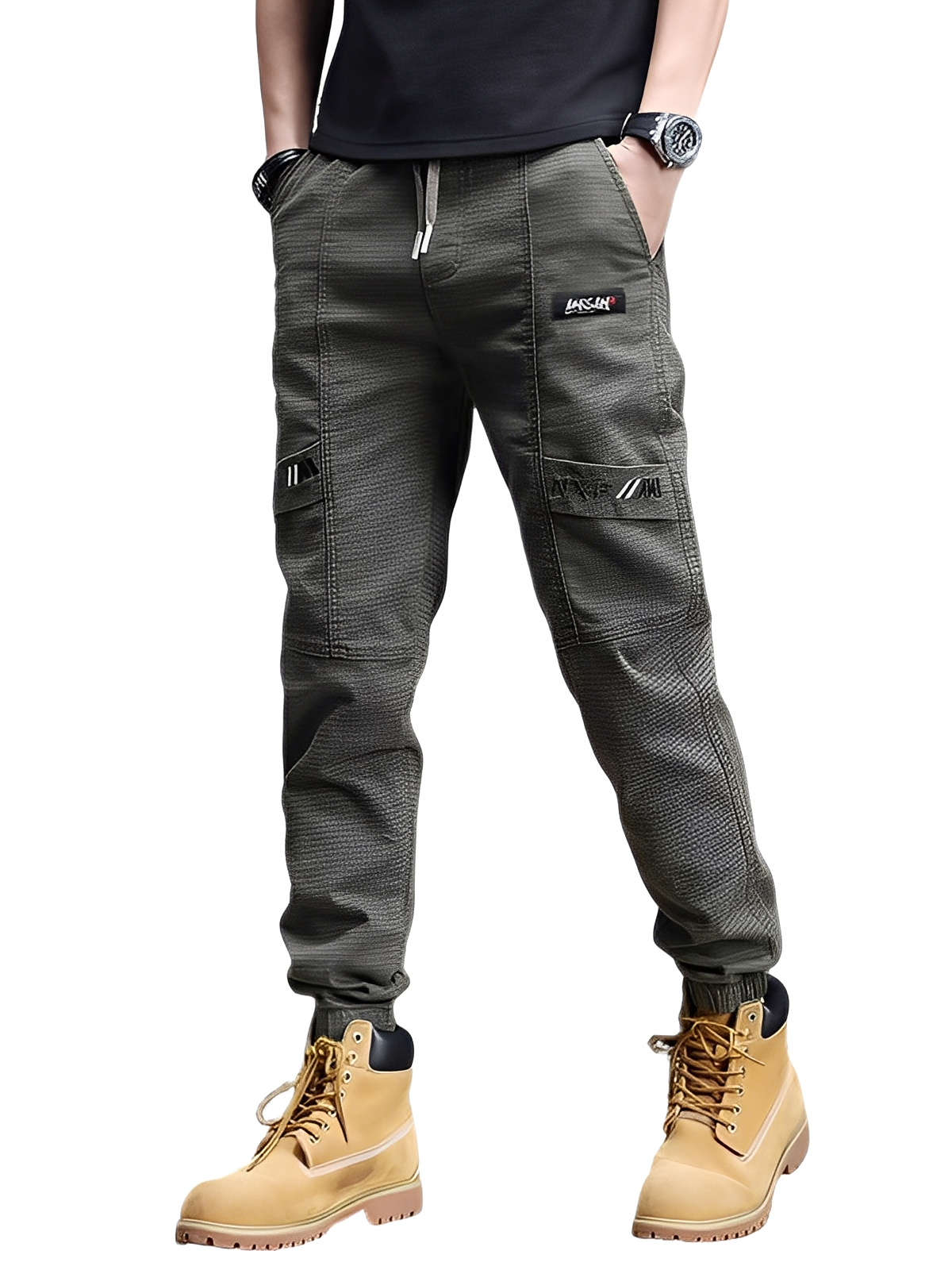 Alvin - Moderne Herren Jogginghose mit Stretch und Kordel