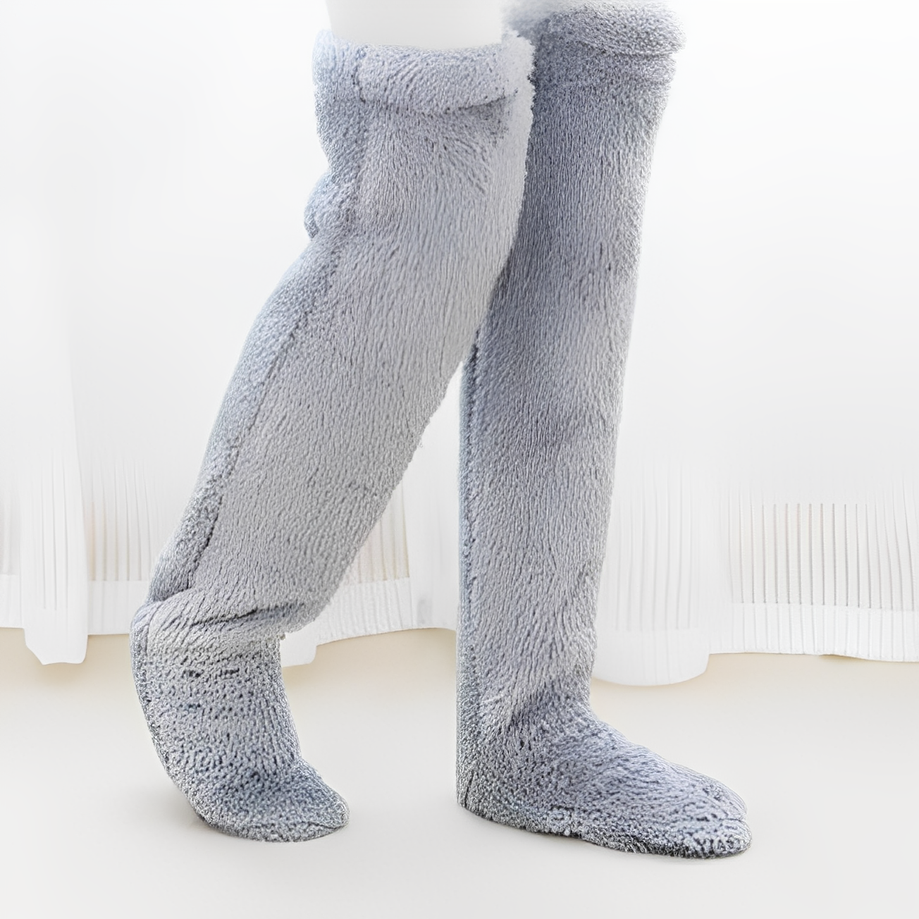 Camellia - Warme, knielange Wintersocken für Damen