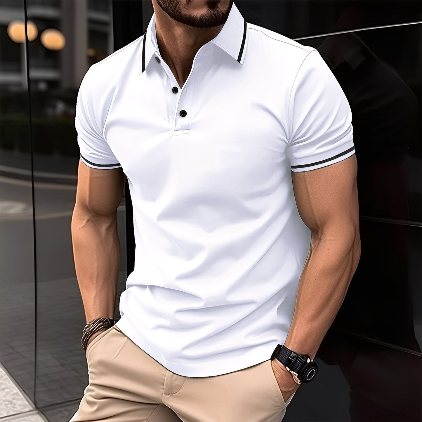 Mervyn - Komfortable Sportshirts für Herren mit kurzen Ärmeln