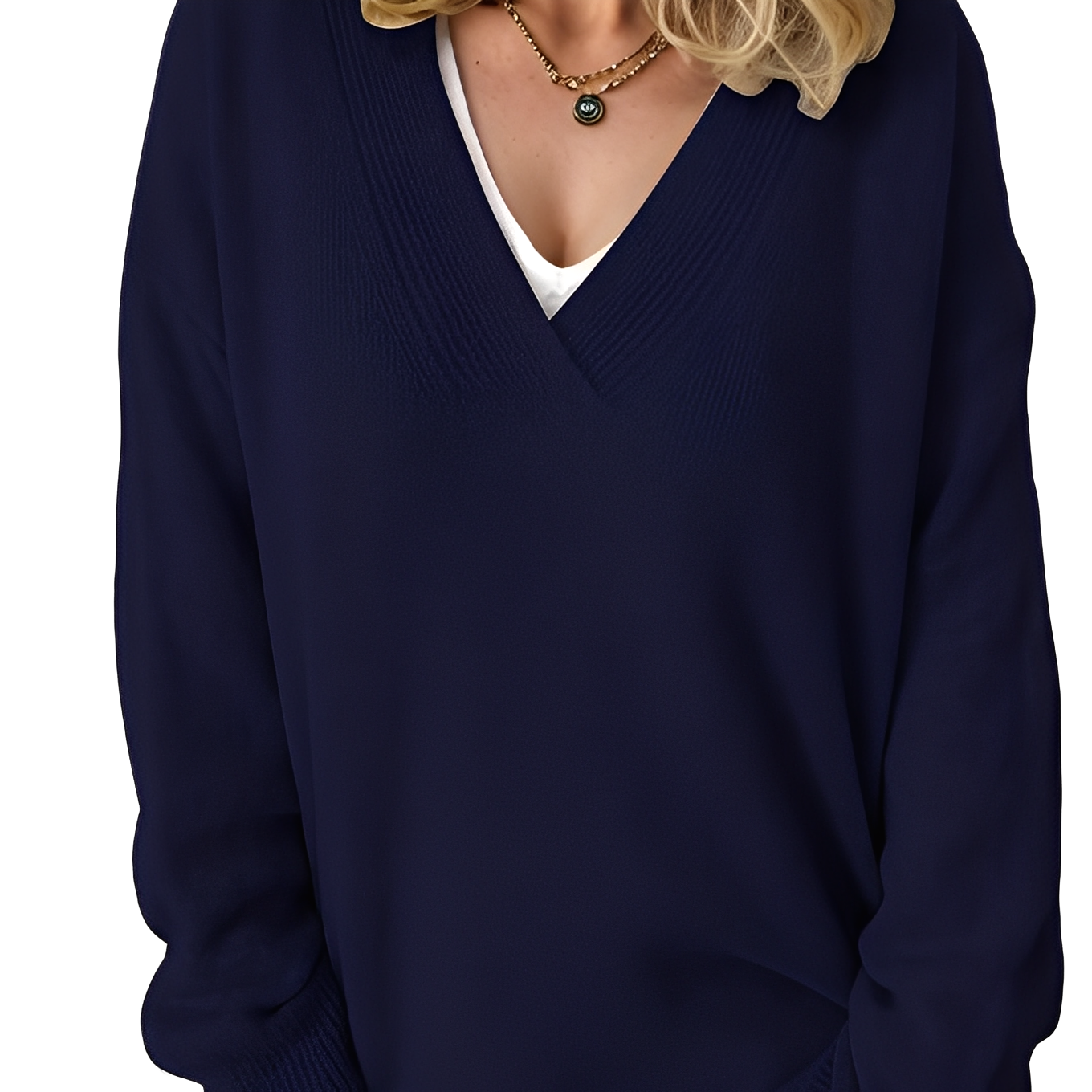 Camryn - Damenstrickpullover im lockeren Stil