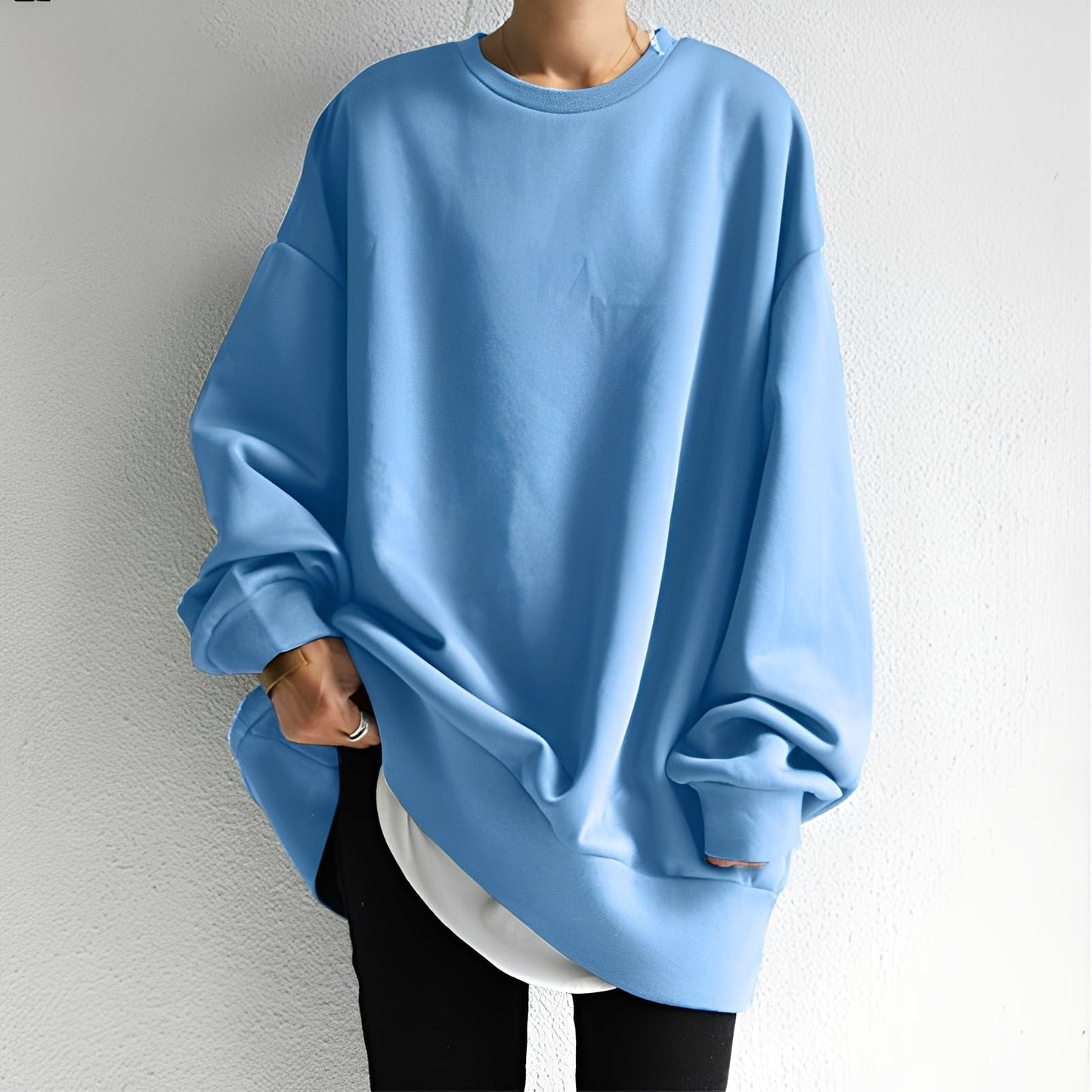 Jemima - Bequemer Damenpullover mit weiten Schultern