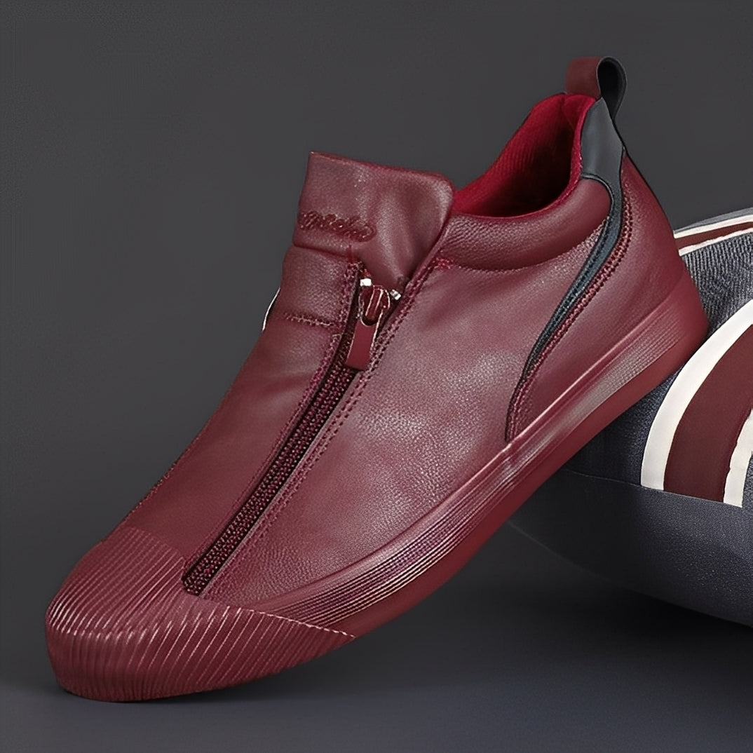 Nathan - Damen-Lederschuhe mit elegantem Reißverschluss