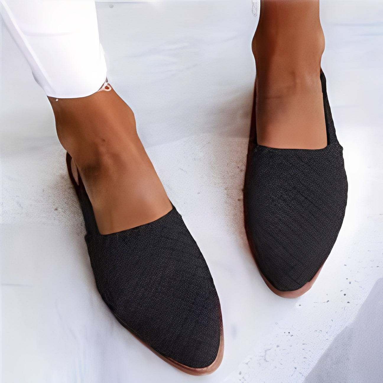 Shirley - Modische Damenflats mit spitzem Design