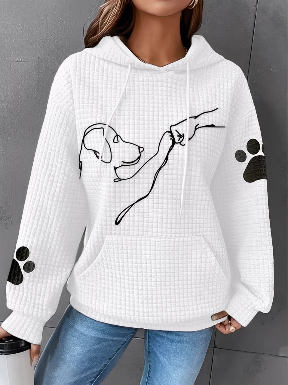 Berenice - Bedruckter Damen-Kapuzenpullover für Bequemlichkeit