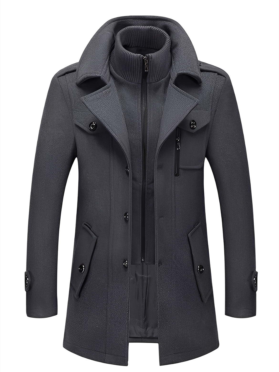 Philip - Eleganter Herren-Trenchcoat mit Taschen