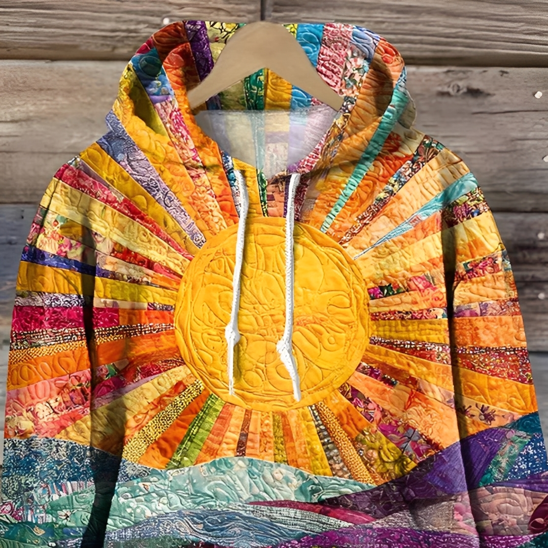 Suzy - Farbiger Hoodie für Damen