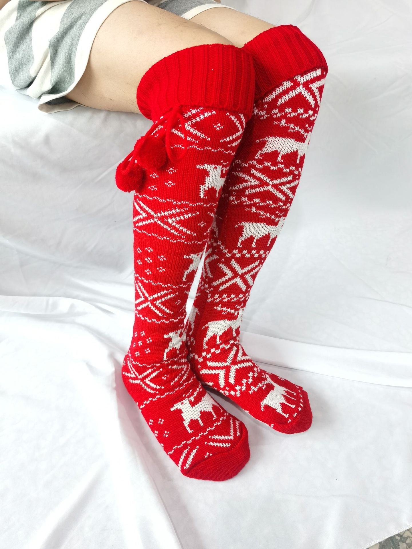 Gabrielle - Elegante, warme Weihnachtssocken für Damen