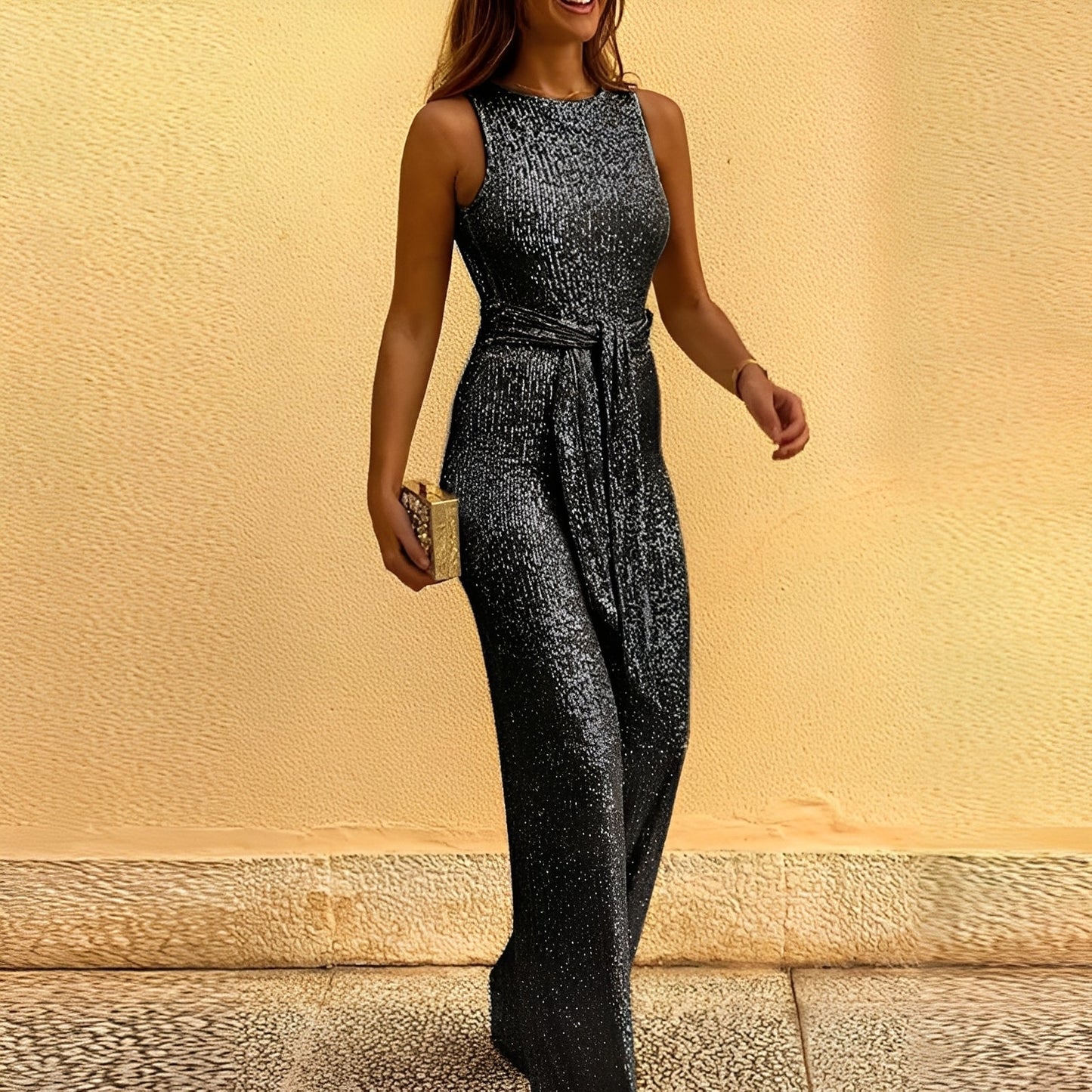 Victoria - Schicker Damen-Jumpsuit mit Pailletten