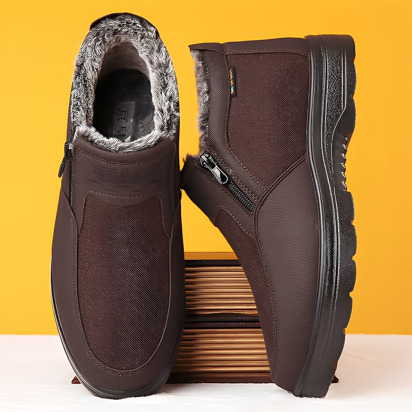 Konnor - Moderne Herren-Winterboots mit Fleece-Futter