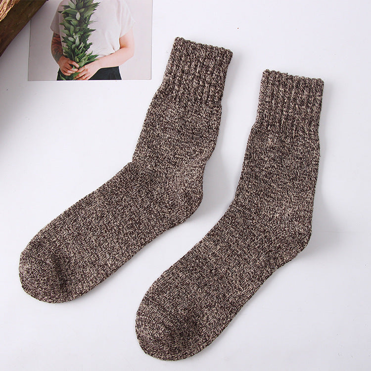 Jason - Kuschelig warme Wollsocken aus Frottee für Männer im Winter
