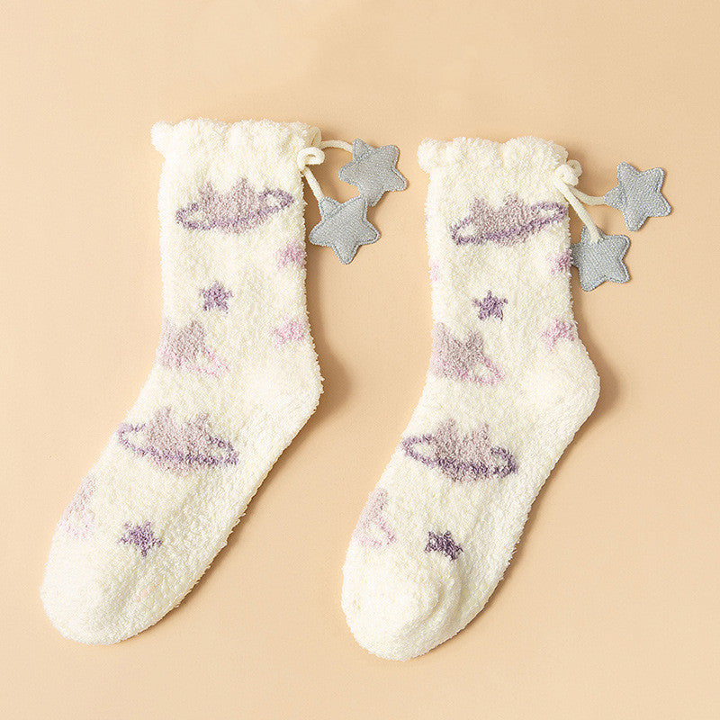 Ramona - Stilvolle, wärmende Fleece-Wintersocken für Damen