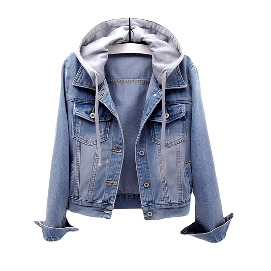 Karolyn - Trendige Jeansjacke für Damen mit Kapuze