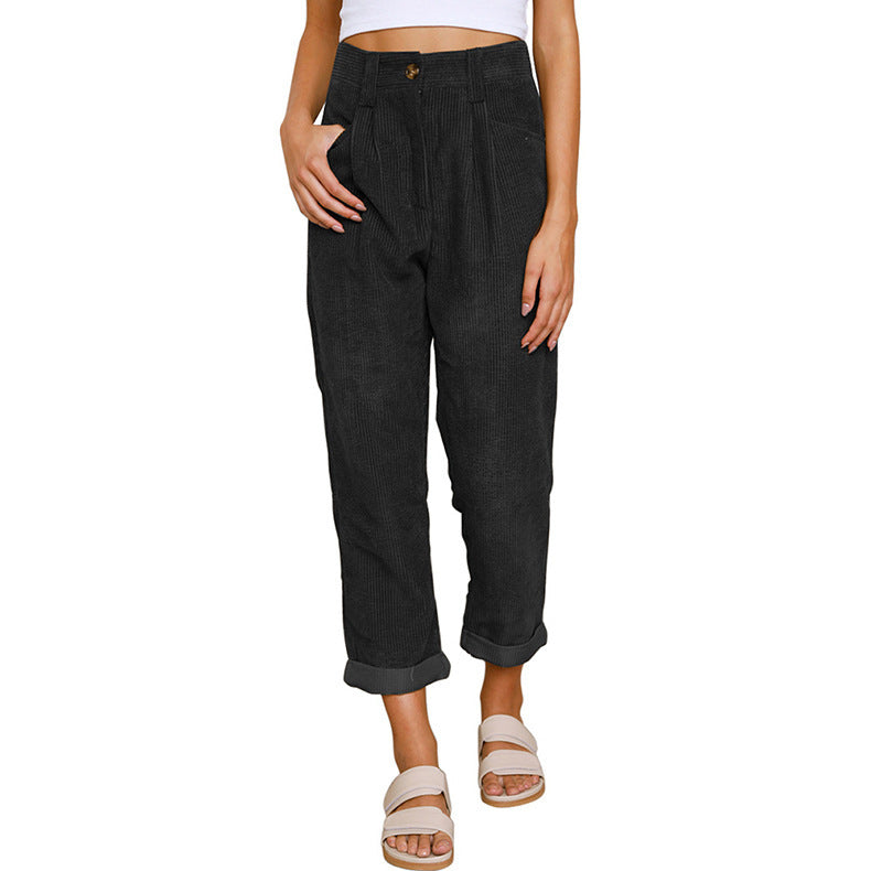 Chelsie - Bequeme hochgeschnittene Cordhose für Damen