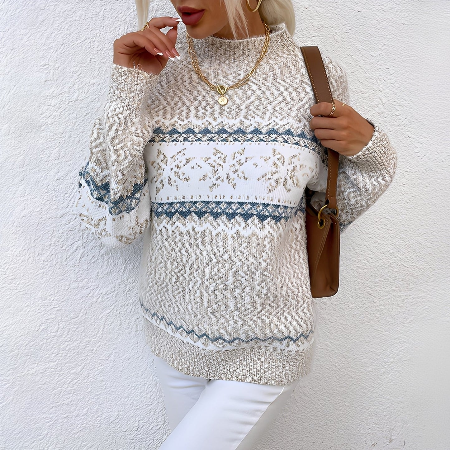 Joselyne - Damenwinterpullover aus Wolle