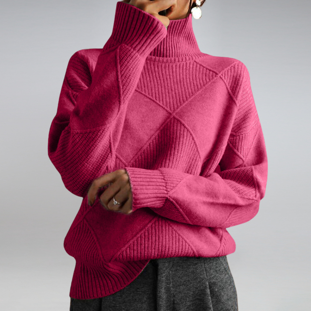 Camille – Damen-Kaschmir-Rollkragenpullover