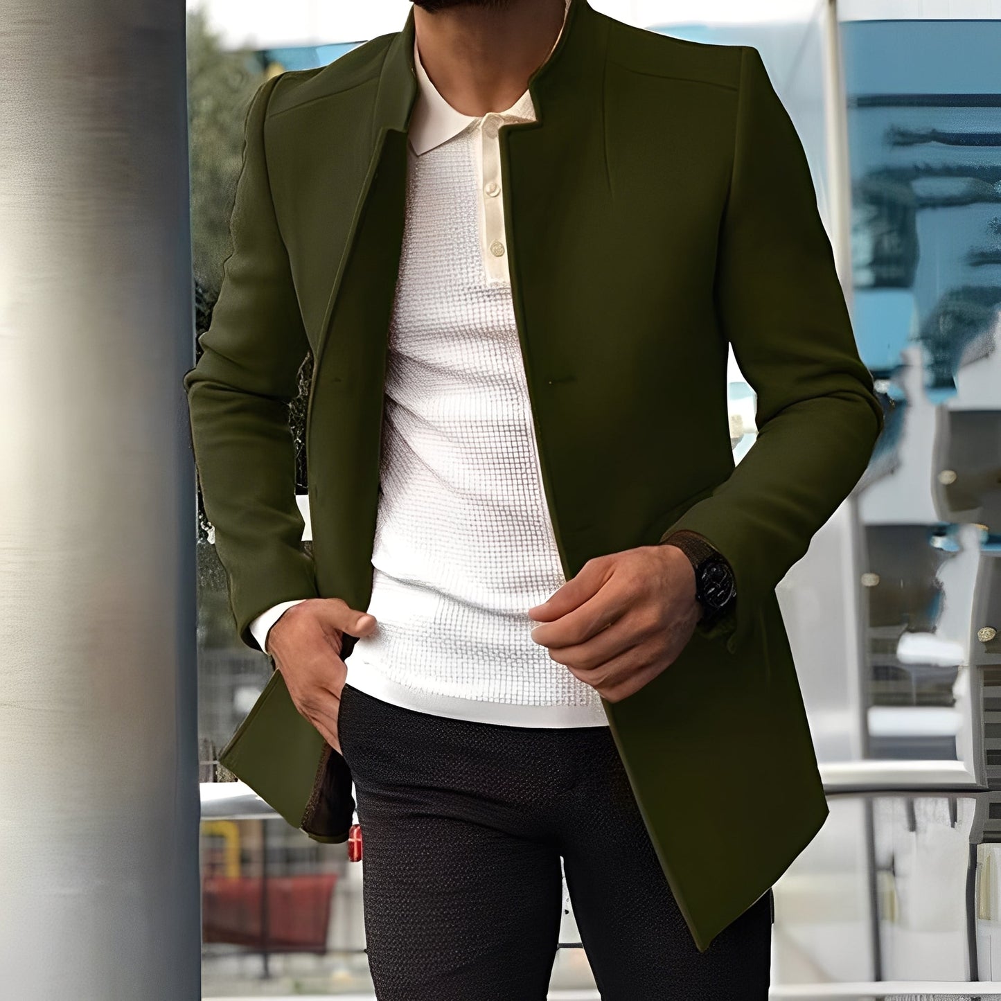 Joshua - Stilvolle eng geschnittene Jacke für Herren