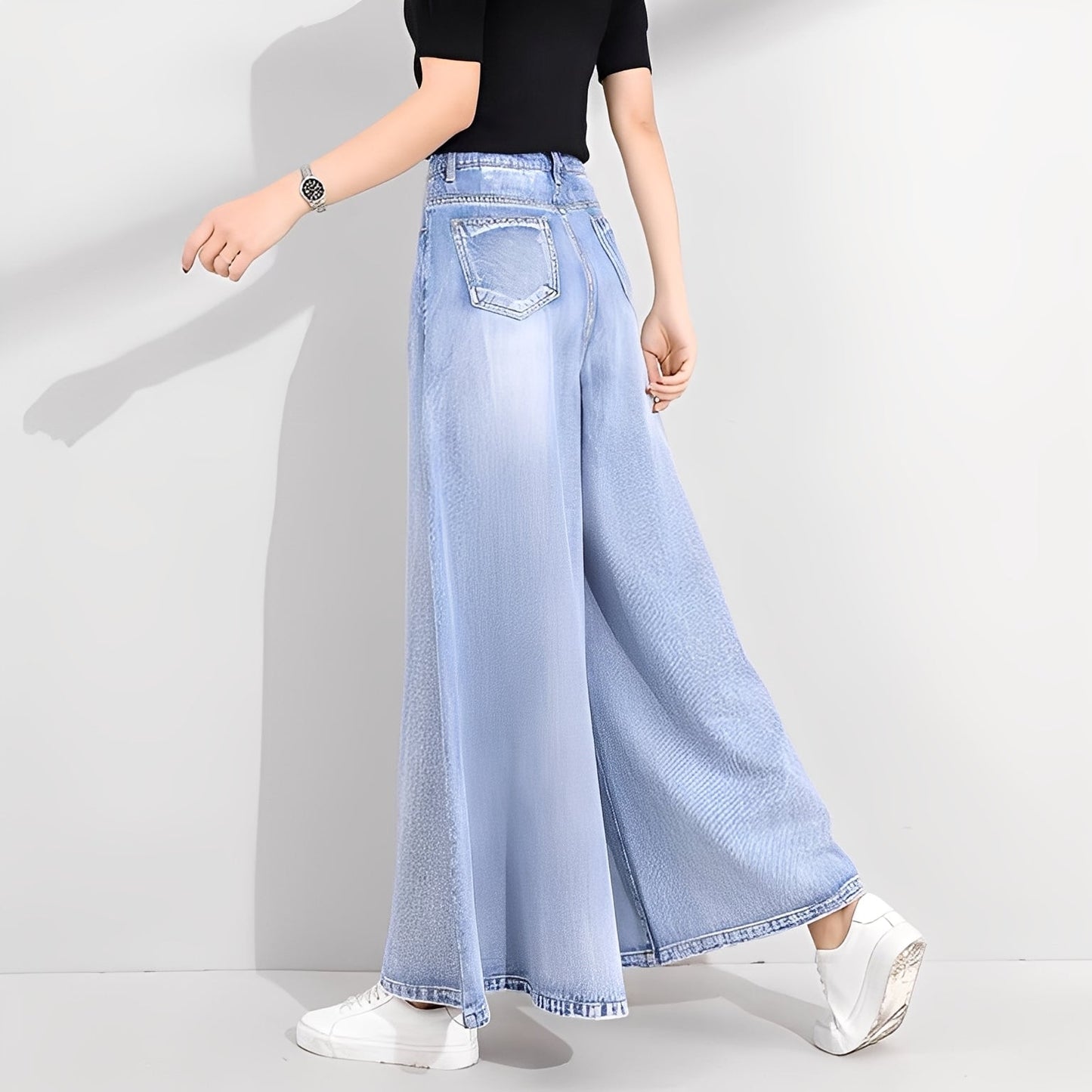Jasmine - Moderne Damen-Jeans mit weitem Bein