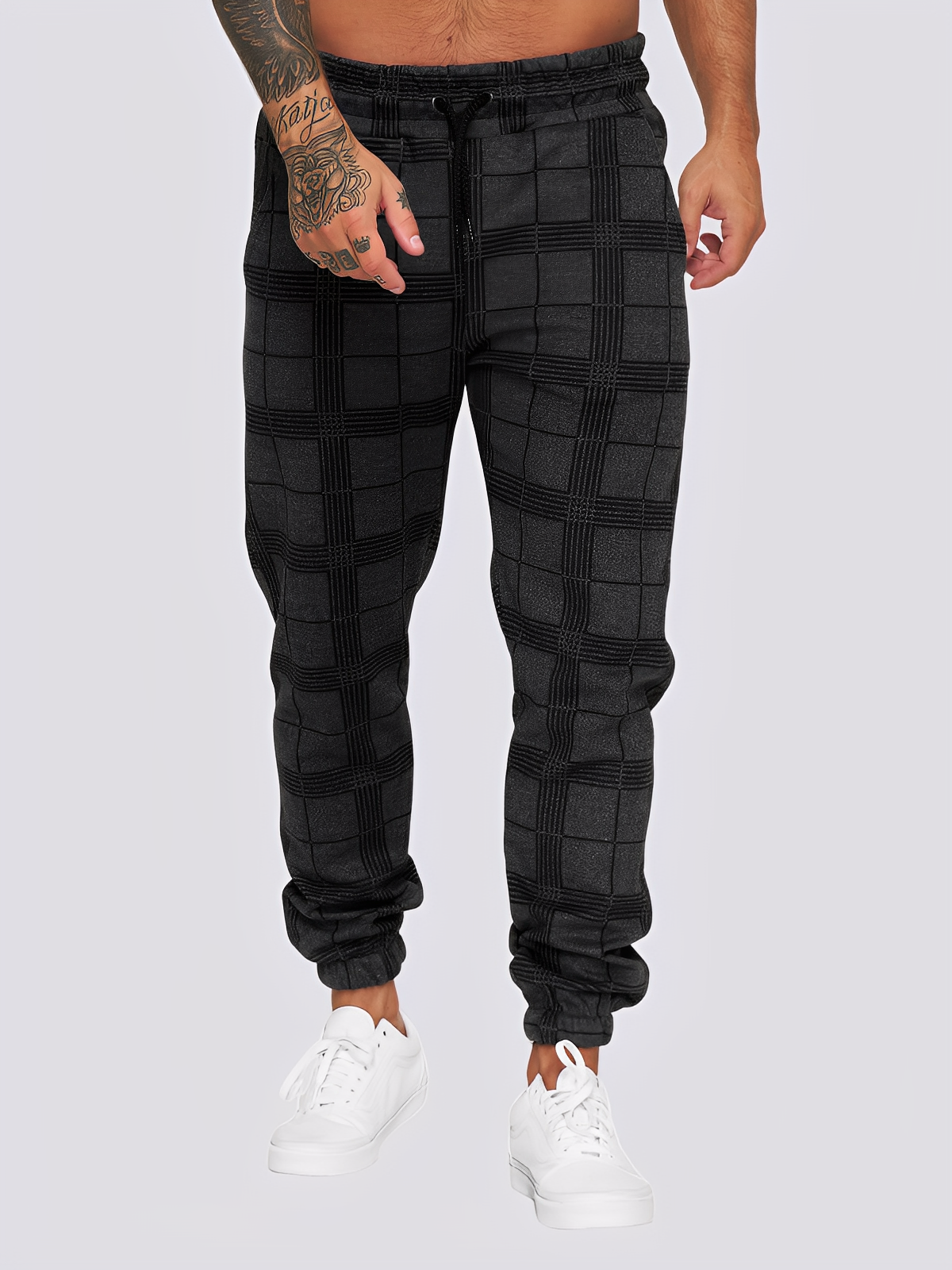 Jaeden - Trendige karierte Herren-Hose