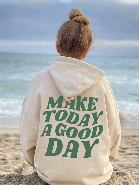 Good Day! – Statement-Hoodie Baumwolle
