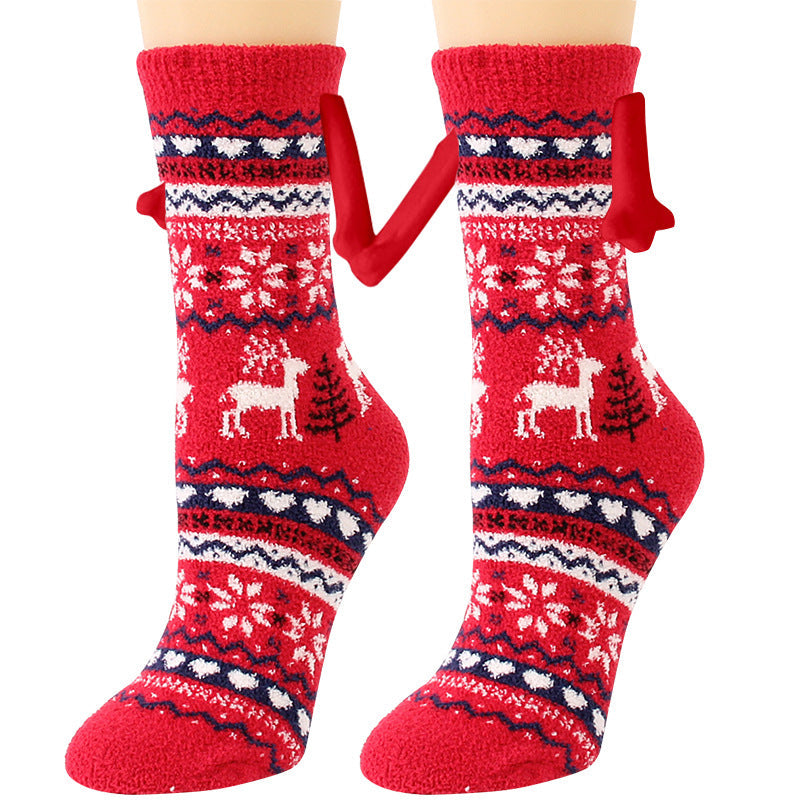 Cailin - Stylische Damen-Weihnachtssocken aus Fleece