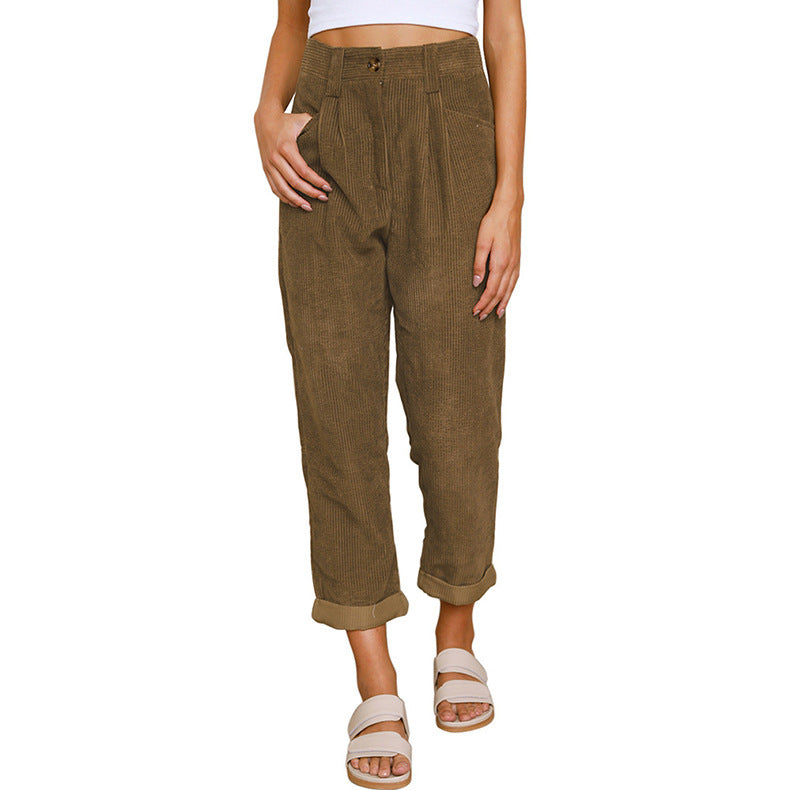 Chelsie - Bequeme hochgeschnittene Cordhose für Damen