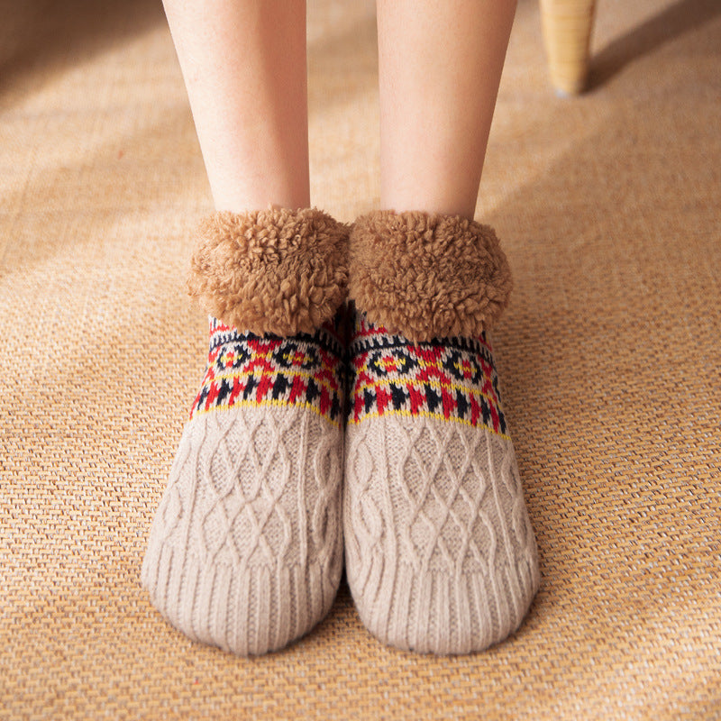Nichole - Elegante, warme Anti-Rutsch-Socken für Frauen