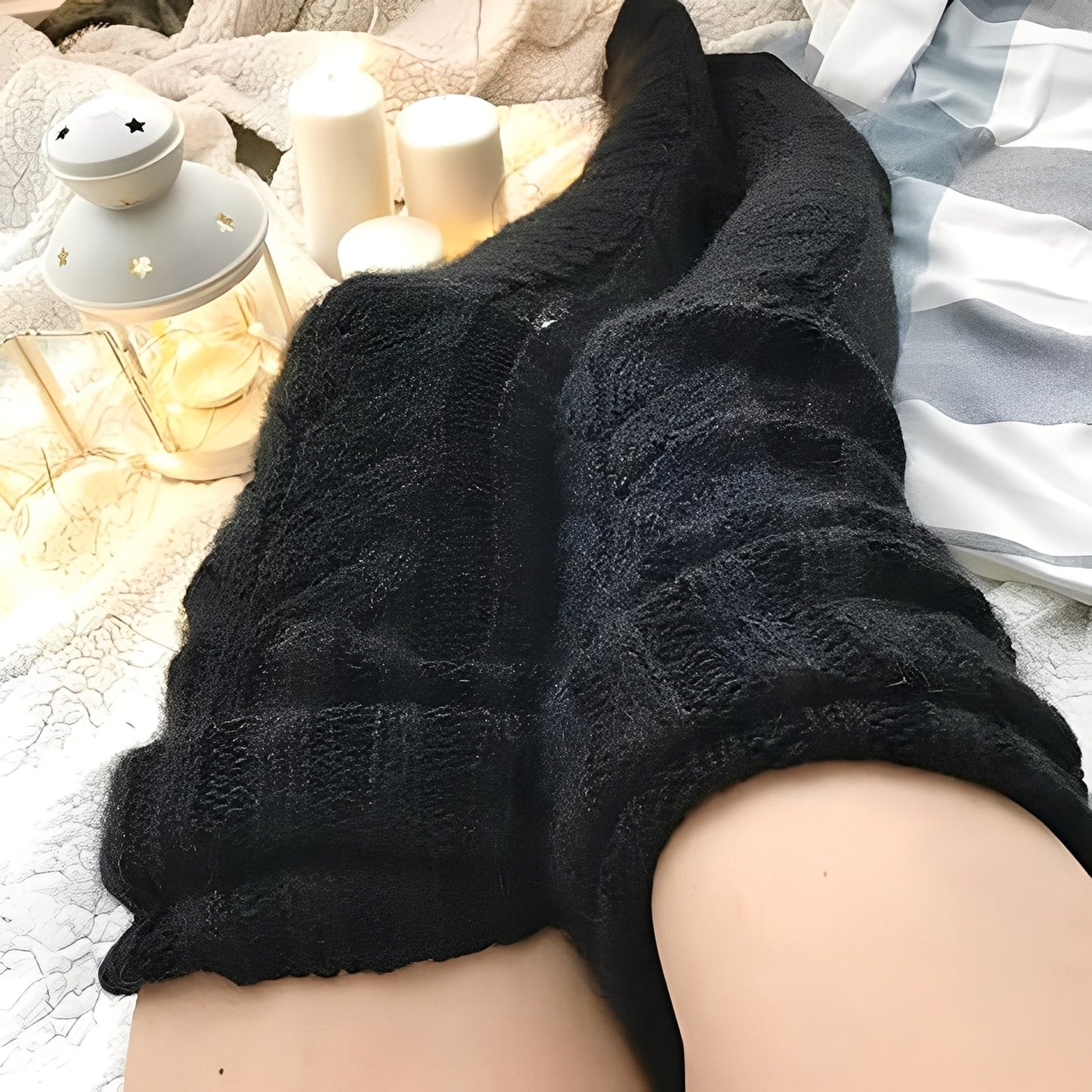 Hailee - Kuschelige, warme, gestrickte Overknee-Socken für Damen