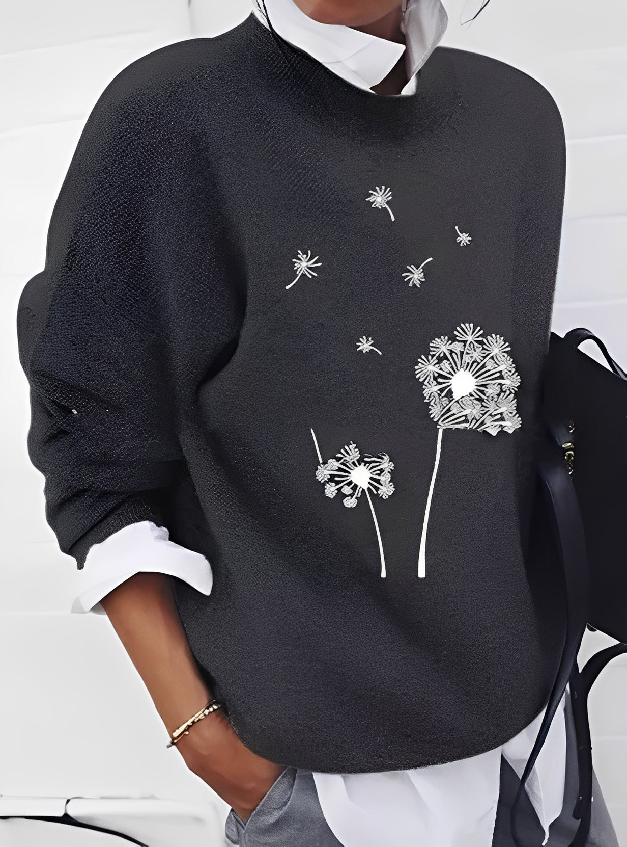 Milly - Damenpullover mit modernem, lockeren Schnitt und Muster