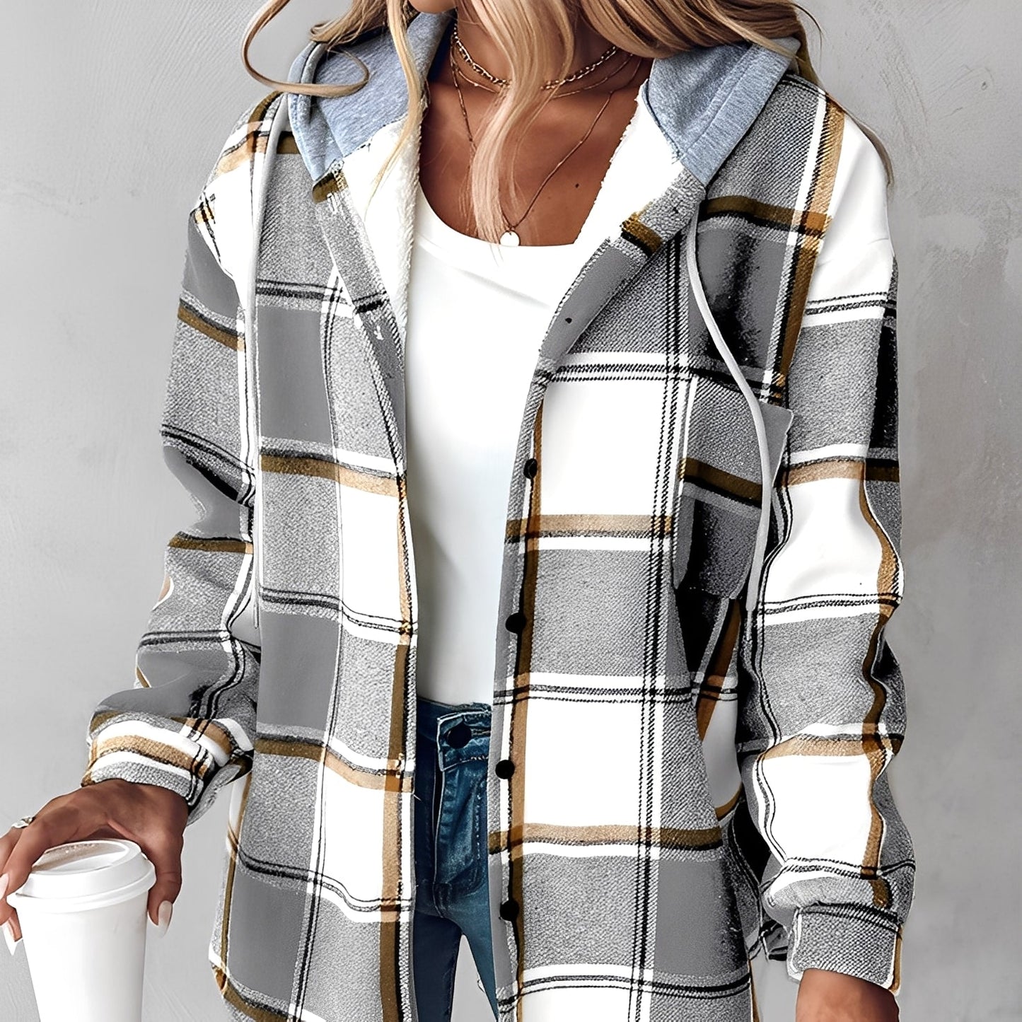 Briana - Bequeme, warme Damen-Hoodie-Jacke
