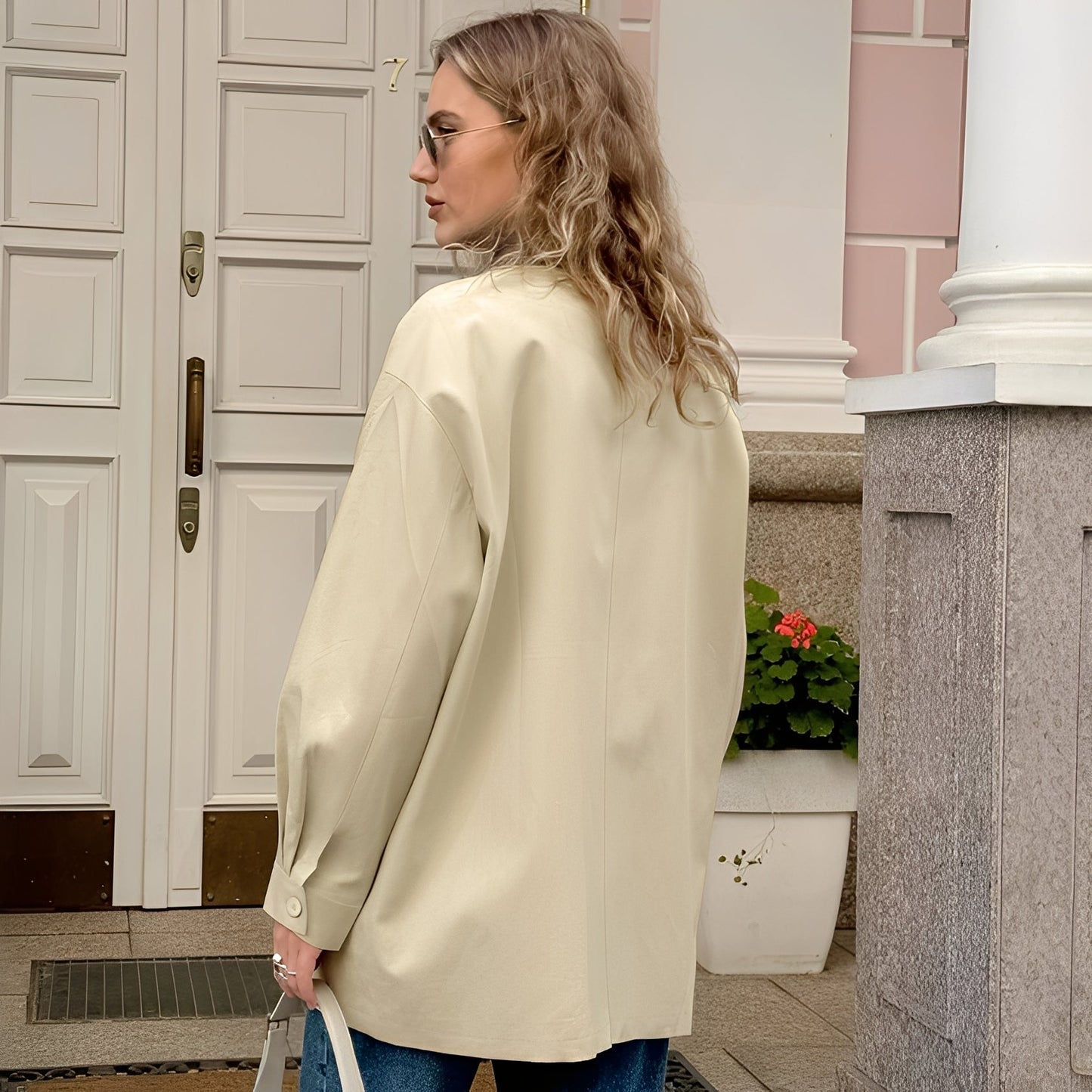 Eireen - Schicke, locker sitzende Damenjacke mit Polokragen