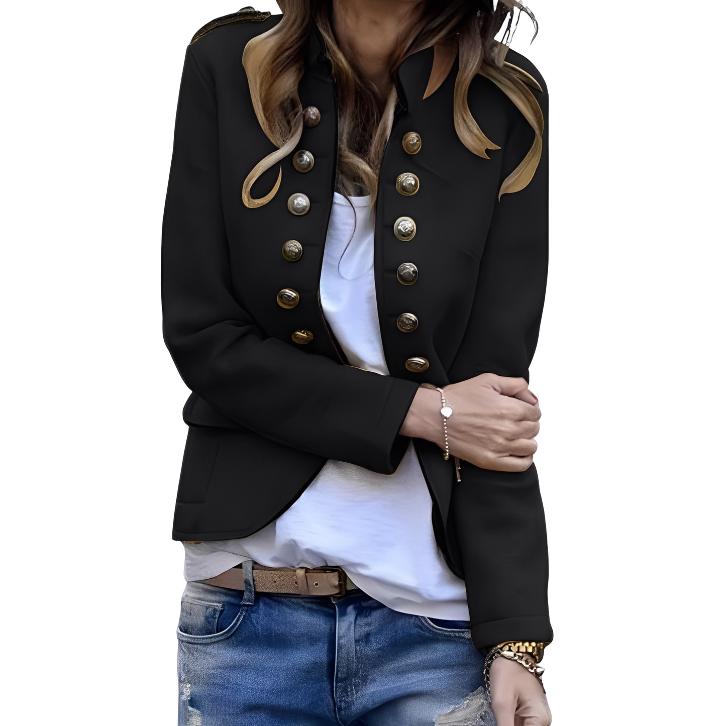 Rhoda - Eleganter Damenblazer mit Stehkragen