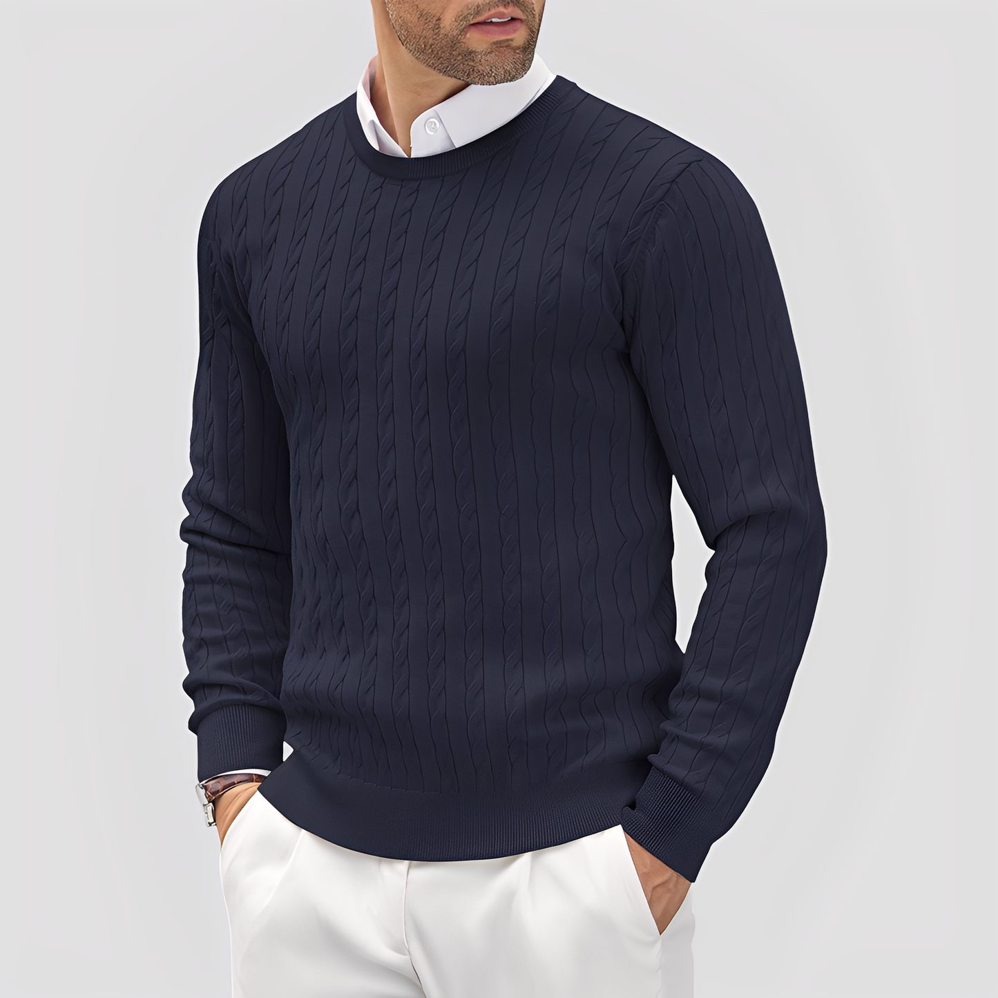 Bruce - Moderner, eng geschnittener Herrenpullover