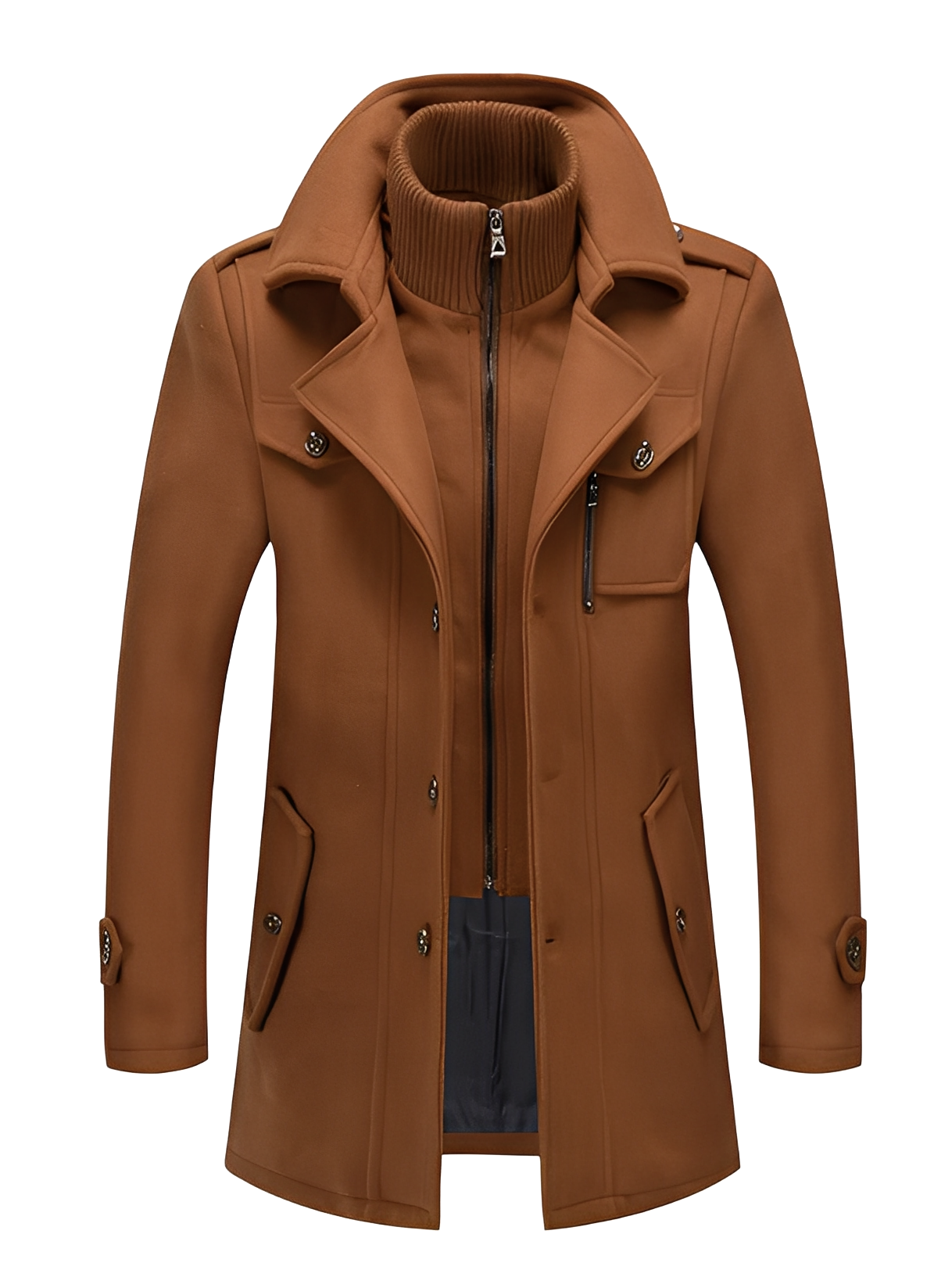 Philip - Eleganter Herren-Trenchcoat mit Taschen
