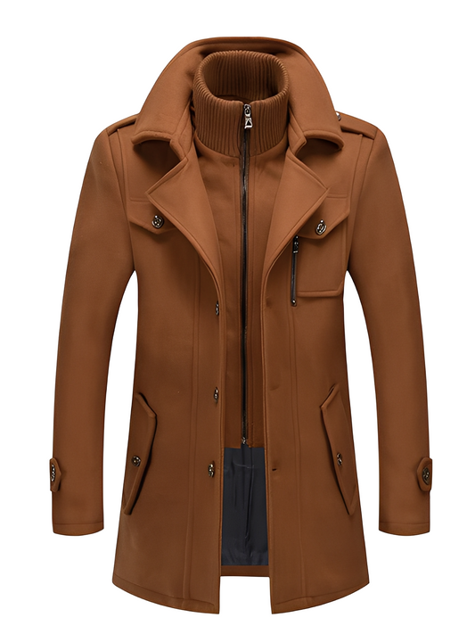 Philip - Eleganter Herren-Trenchcoat mit Taschen