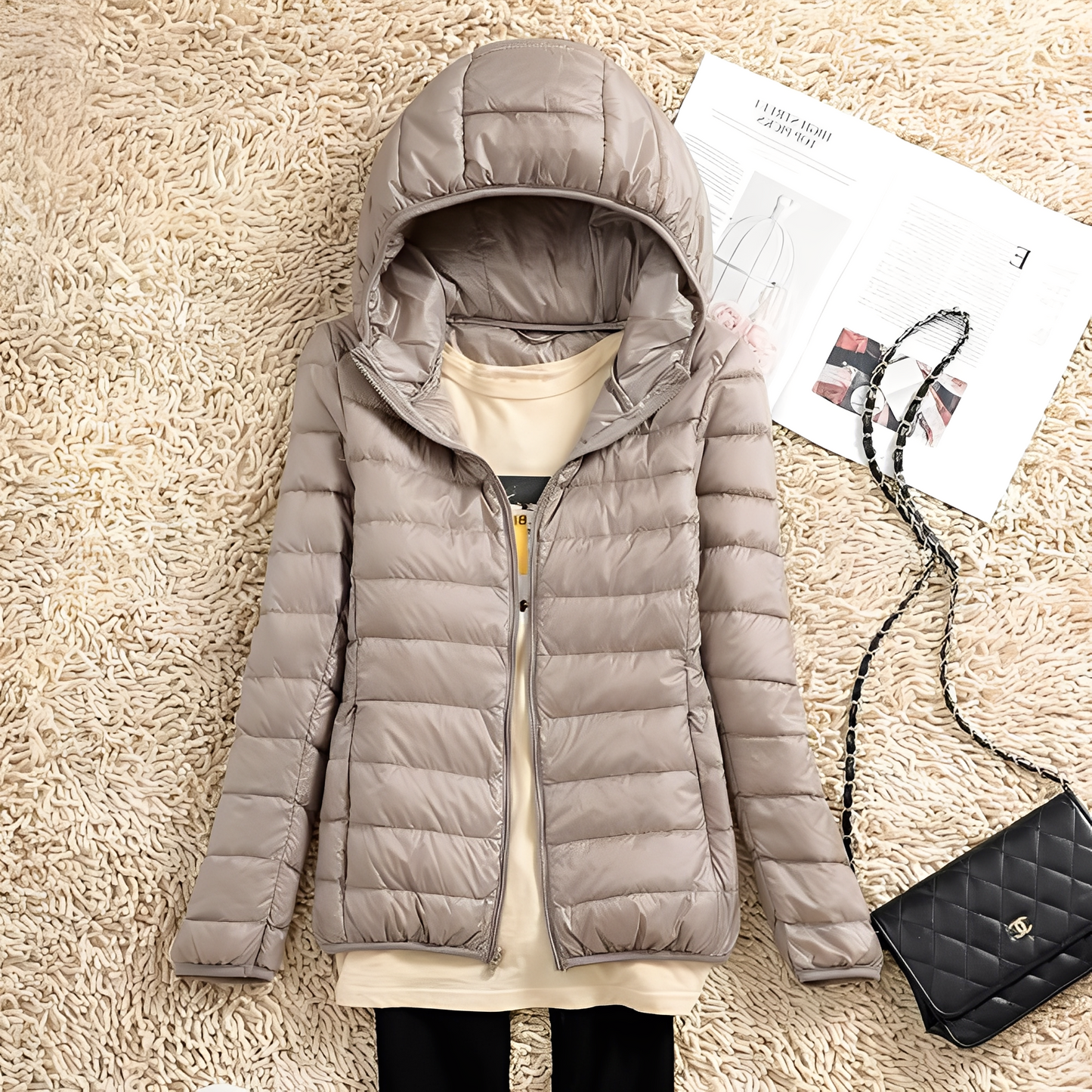 Lyndsay - Bequeme, eng geschnittene Damen-Daunenjacke