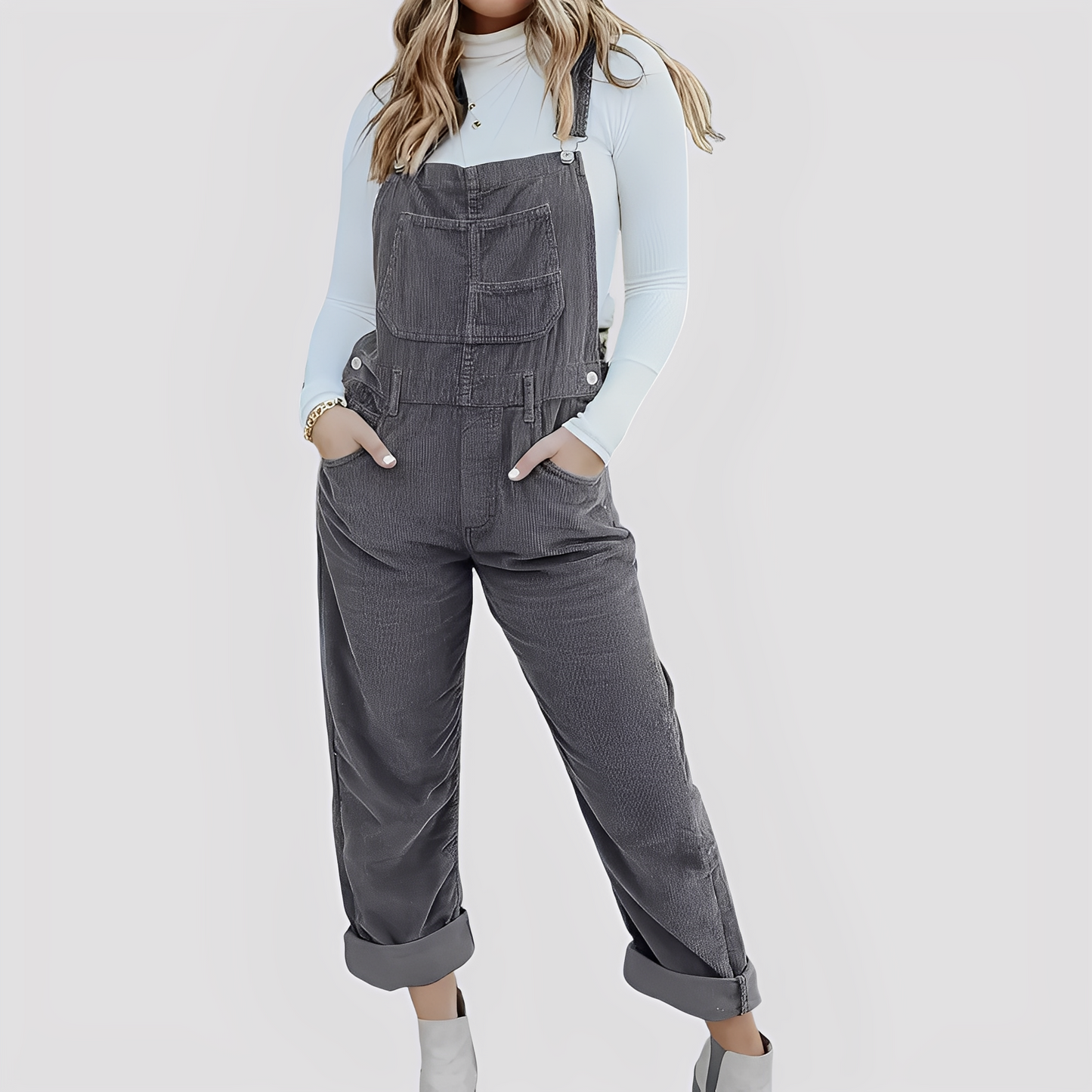 Mildred - Bequeme und zeitlose Damenjeans-Latzhose