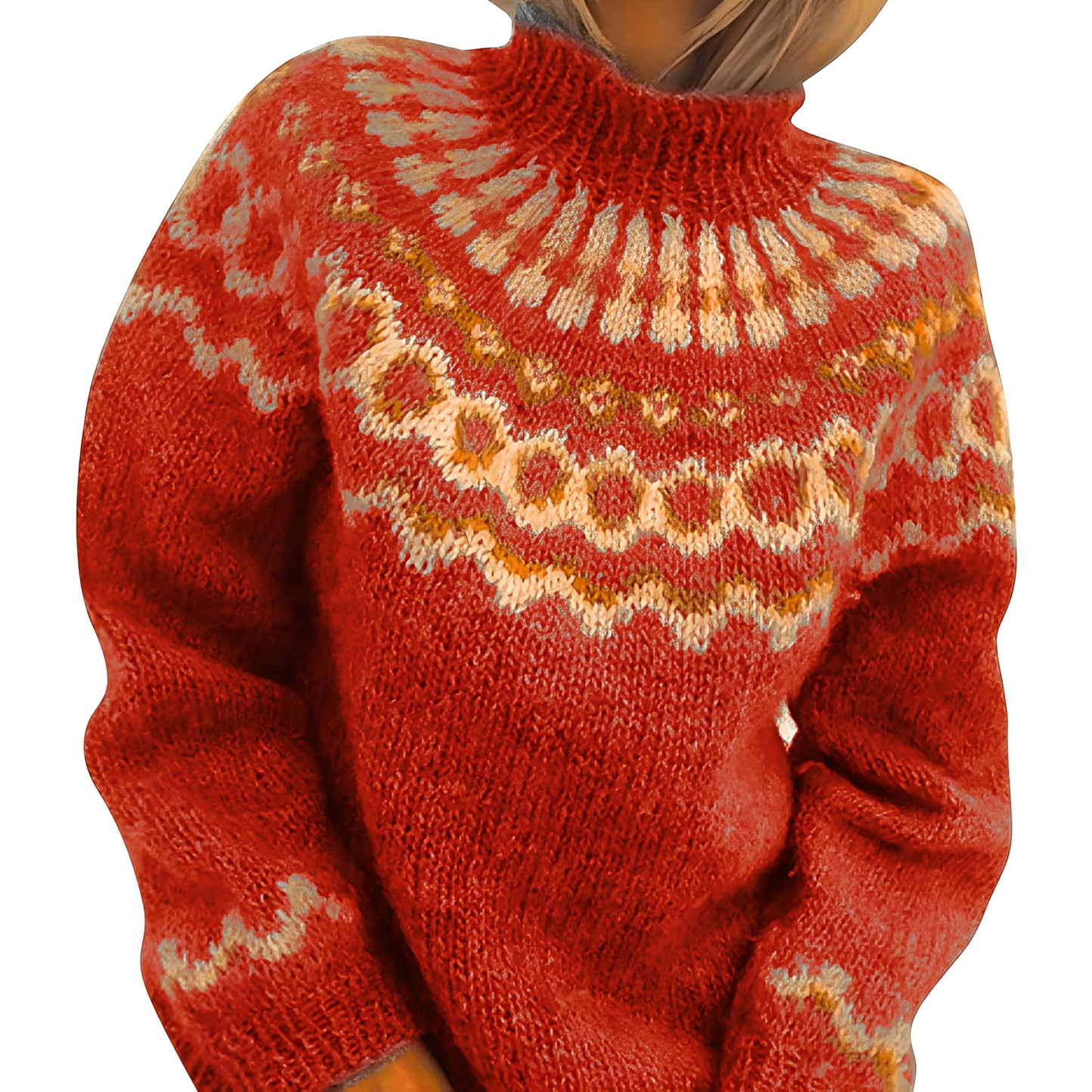 Charlee - Kuscheliger, locker gestylter Damen-Rollkragenpullover