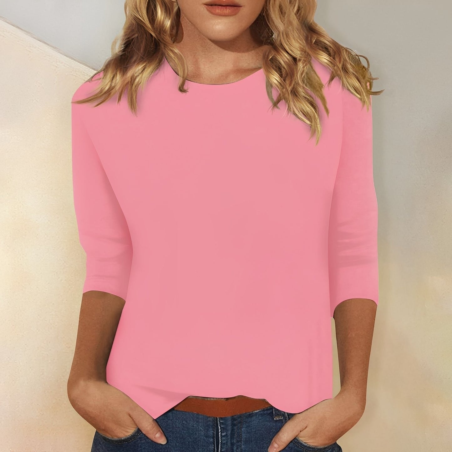 Katherina - Bequemes Langarmshirt mit Rundhalsausschnitt für Frauen