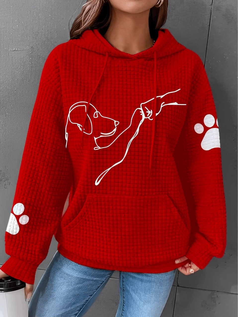 Berenice - Bedruckter Damen-Kapuzenpullover für Bequemlichkeit