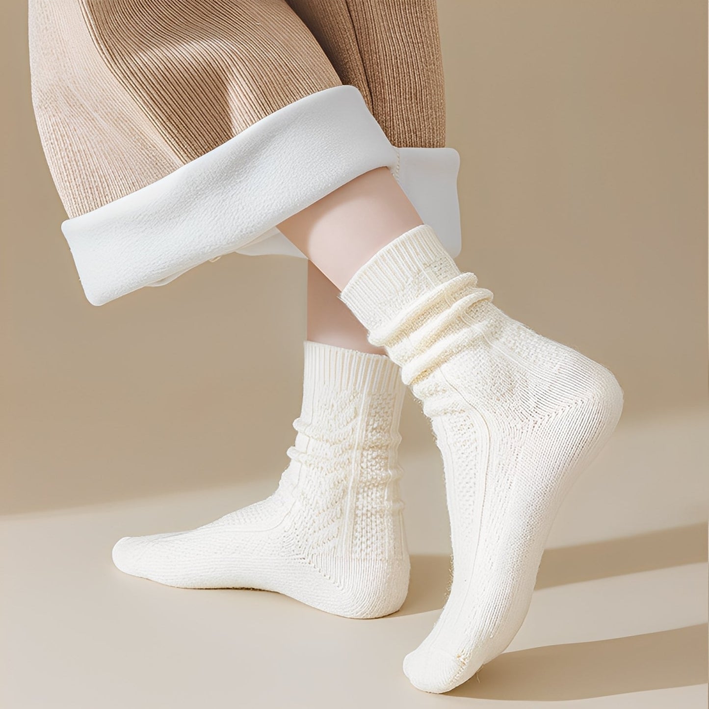 Marcelyn - Moderne, warme und dicke Wollsocken für Frauen
