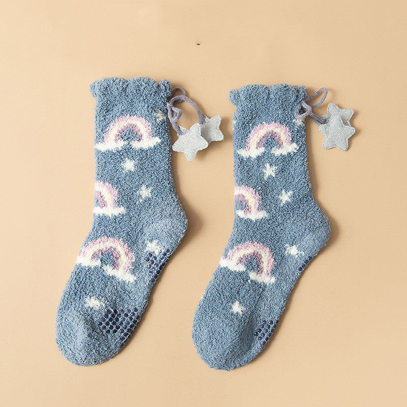 Ramona - Stilvolle, wärmende Fleece-Wintersocken für Damen