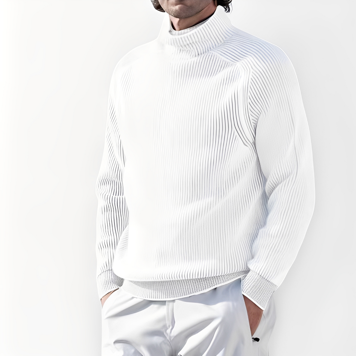 Jarrett - Herren-Kaschmirpullover mit hohem Kragen