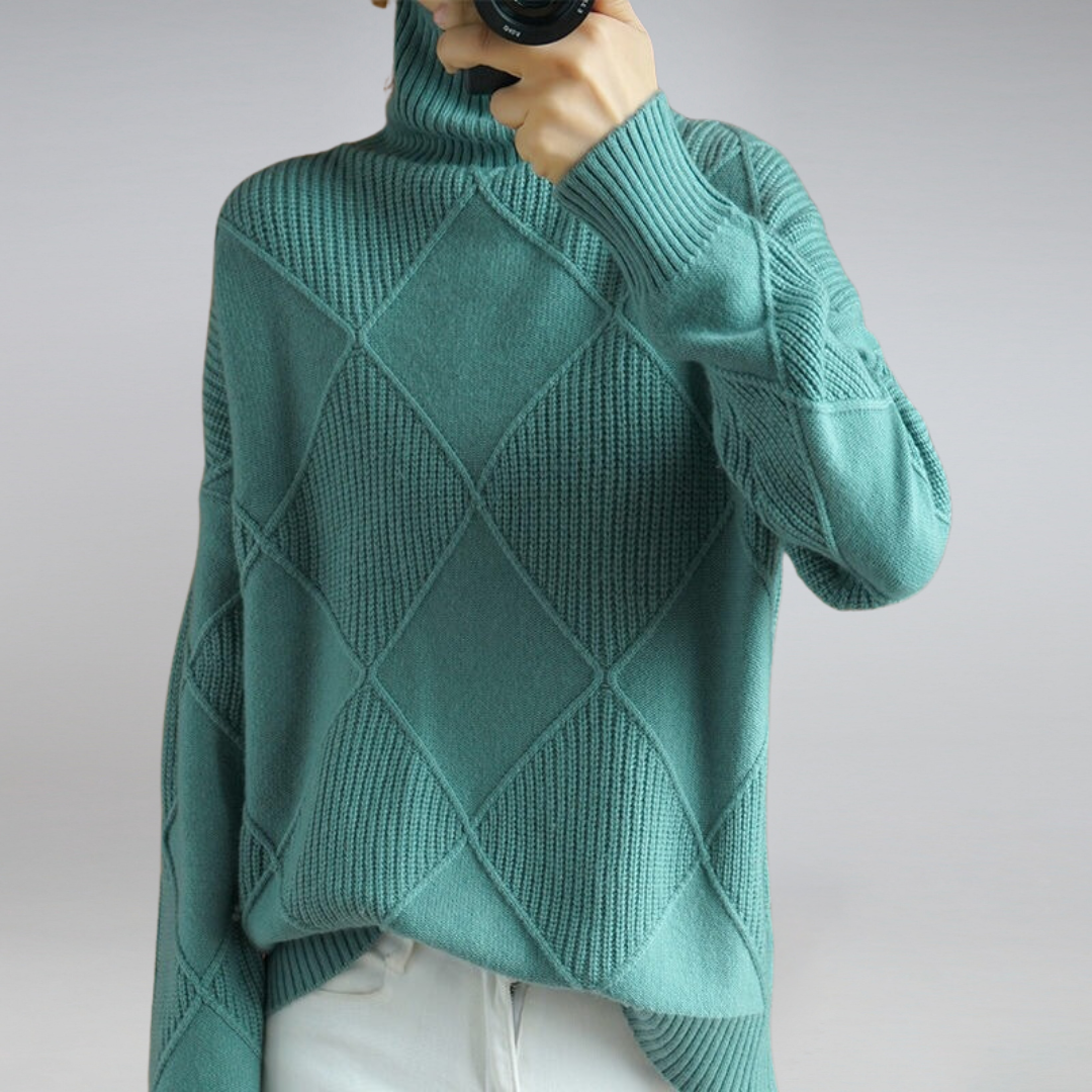 Camille – Damen-Kaschmir-Rollkragenpullover