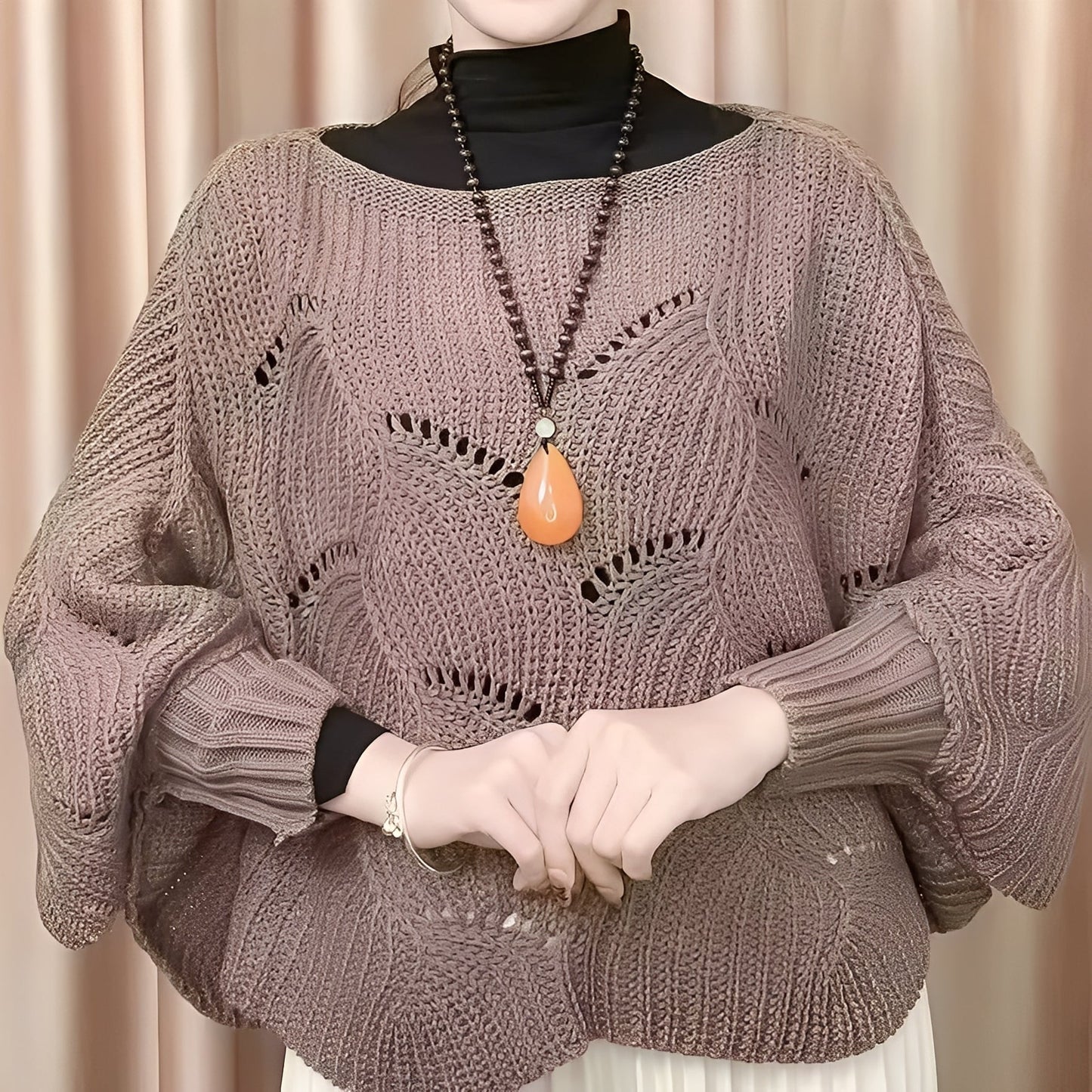 Celestine - Damen-Thermopullover mit weiten Ärmeln