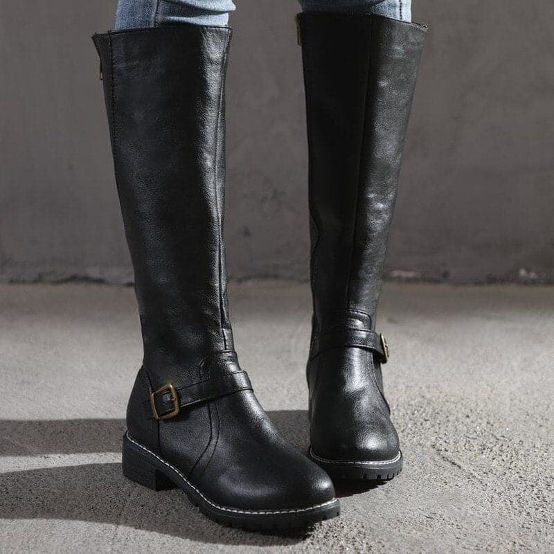 Marly - Bequeme Damenboots mit Zier-Schnalle