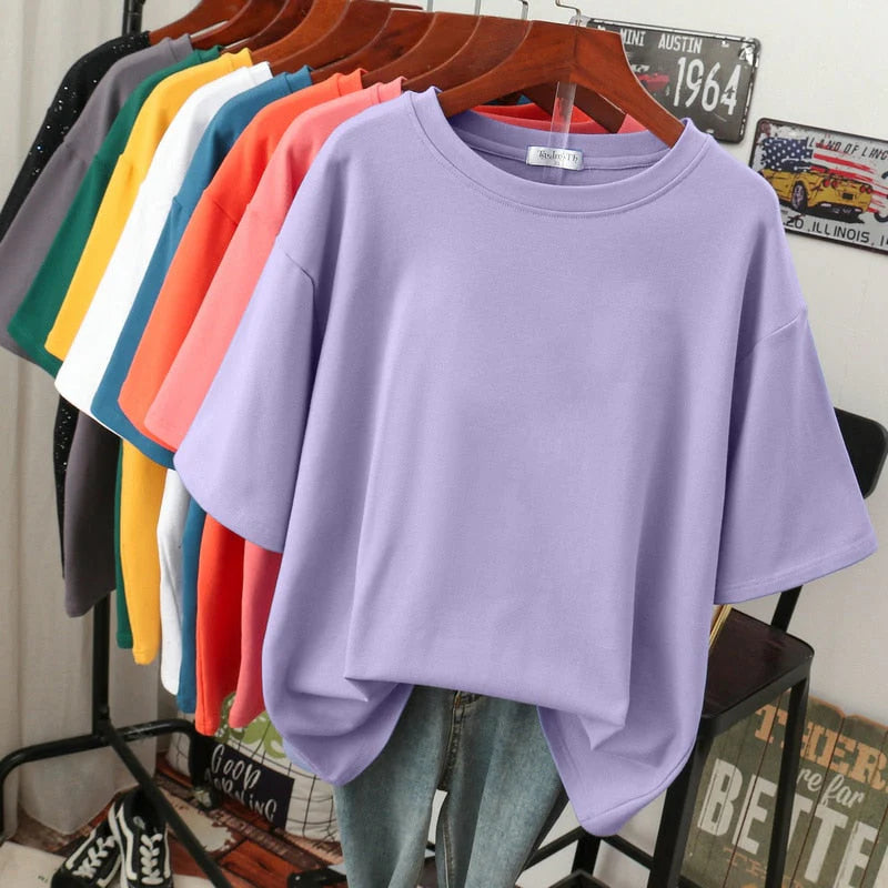 Arabella - Bequemes weites Damen-T-Shirt aus Baumwolle