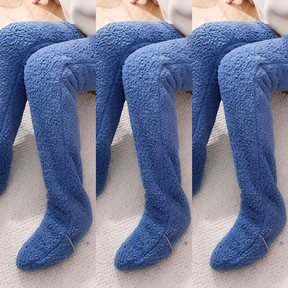 Camellia - Warme, knielange Wintersocken für Damen